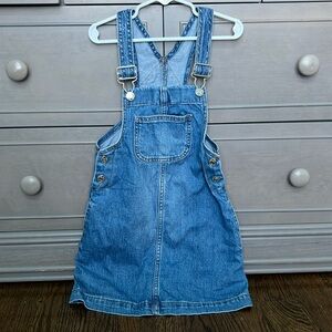 Cat & Jack girls overall denim dress. Size 4-5